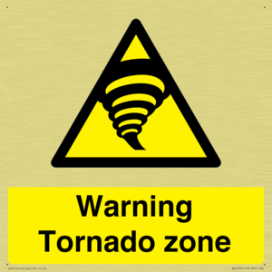 Warning Tornado zone